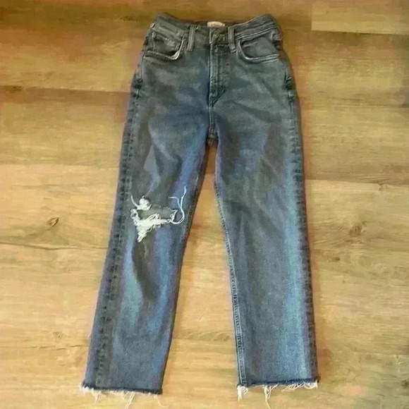 Citizens of Humanity Daphne Cropped High-Rise Stovepipe Jeans sz 23 - Picture 2 of 12